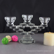 Castiçais votivos de cristal para presentes de época natalícia